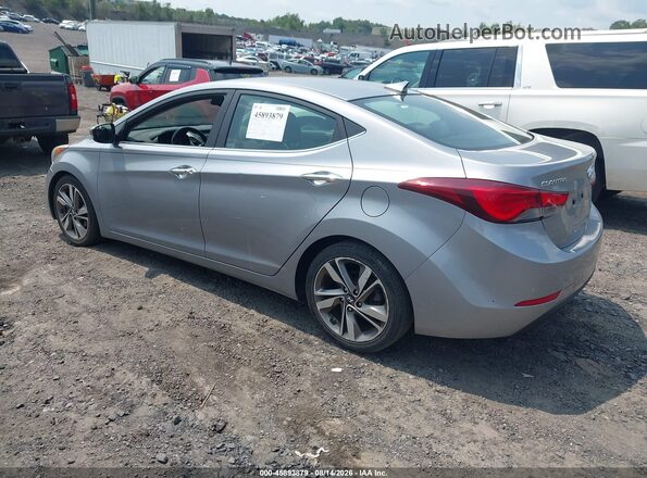 5NPDH4AE6GH673822 2016 HYUNDAI ELANTRA Silver Задня ліва чверть