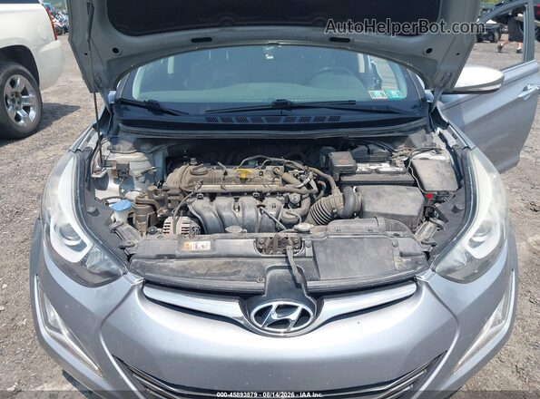 5NPDH4AE6GH673822 2016 HYUNDAI ELANTRA Silver Вид ззаду