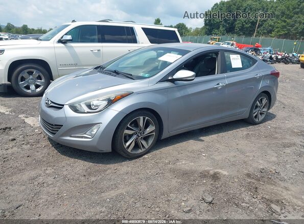 5NPDH4AE6GH673822 2016 HYUNDAI ELANTRA Silver Передня ліва чверть