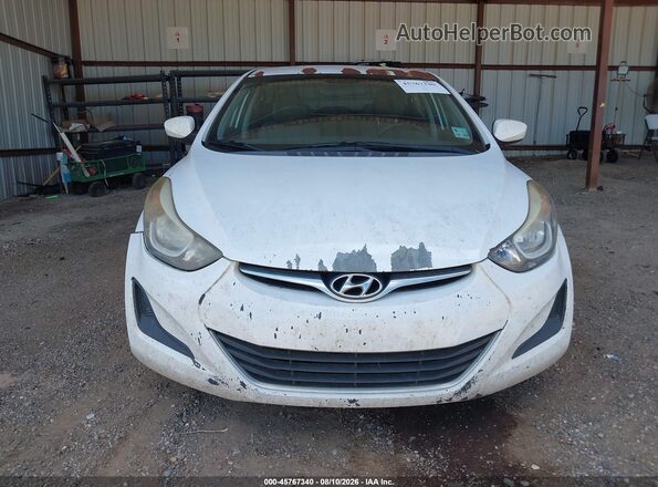 5NPDH4AE6GH704406 2016 HYUNDAI ELANTRA Белый 