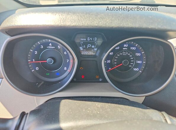 5NPDH4AE6GH716118 2016 HYUNDAI ELANTRA Tan ხელსაწყოთა პანელის ხედი