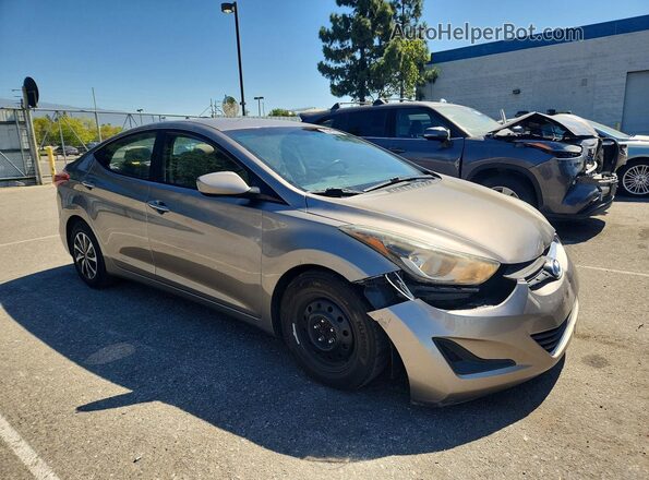 5NPDH4AE6GH716118 2016 HYUNDAI ELANTRA Tan წინა მარჯვენა