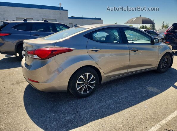 5NPDH4AE6GH716118 2016 HYUNDAI ELANTRA Tan უკანა მარჯვენა