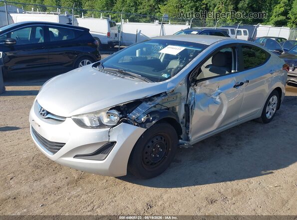 5NPDH4AE6GH721464 2016 HYUNDAI ELANTRA Silver Front left