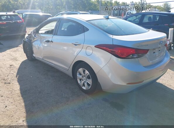5NPDH4AE6GH721464 2016 HYUNDAI ELANTRA Silver Rear left