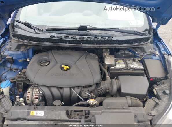5NPDH4AE6GH732769 2016 HYUNDAI ELANTRA Blue Հետևի տեսք