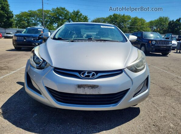 5NPDH4AE6GH735350 2016 HYUNDAI ELANTRA Серебряный Вид сзади