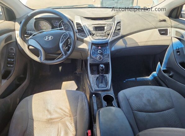 5NPDH4AE6GH735350 2016 HYUNDAI ELANTRA Серебряный Вид щитка приборов