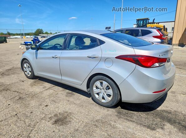 5NPDH4AE6GH735350 2016 HYUNDAI ELANTRA Серебряный Задняя правая четверть