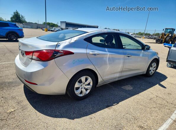 5NPDH4AE6GH735350 2016 HYUNDAI ELANTRA Серебряный Передняя правая четверть