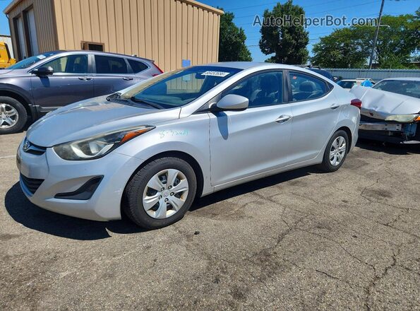 5NPDH4AE6GH735350 2016 HYUNDAI ELANTRA Серебряный Задняя левая четверть