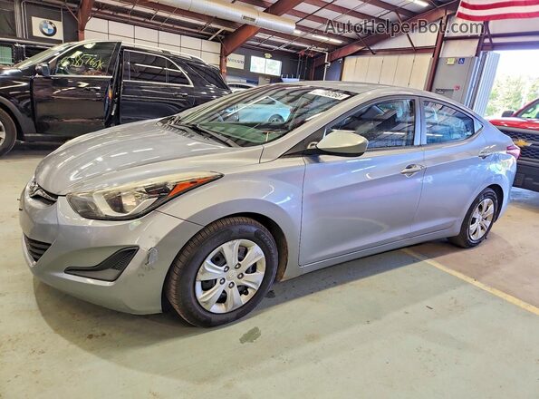 5NPDH4AE6GH744128 2016 HYUNDAI ELANTRA Silver Задня ліва чверть