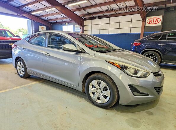 5NPDH4AE6GH744128 2016 HYUNDAI ELANTRA Silver Вид спереду