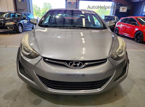 5NPDH4AE6GH744128 2016 HYUNDAI ELANTRA Silver Вид ззаду
