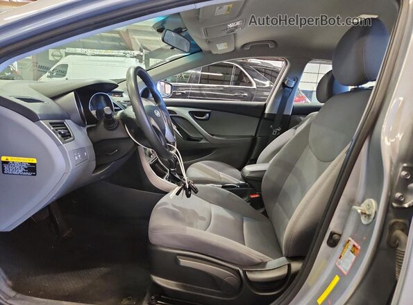 5NPDH4AE6GH744128 2016 HYUNDAI ELANTRA Silver Вид панелі приладів