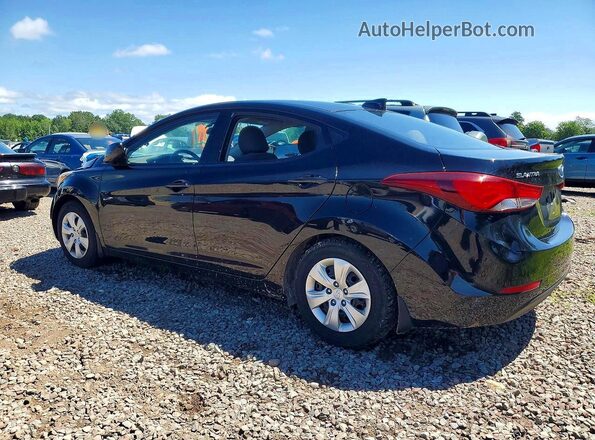 5NPDH4AE6GH760717 2016 HYUNDAI ELANTRA Black Հետևի ձախ