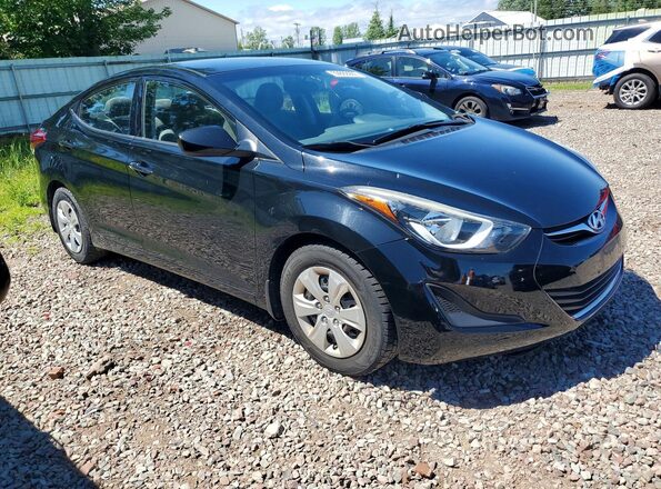 5NPDH4AE6GH760717 2016 HYUNDAI ELANTRA Black Առջևի աջ