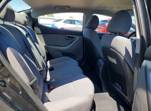 5NPDH4AE6GH760717 2016 HYUNDAI ELANTRA Black Հետևի նստատեղերի տեսք