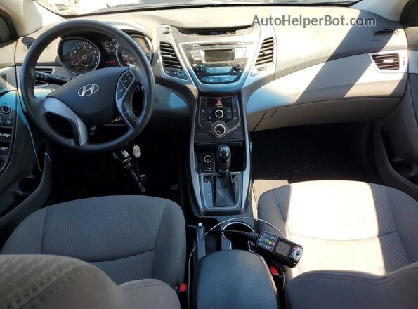 5NPDH4AE6GH760717 2016 HYUNDAI ELANTRA Black Առջևի վահանակի տեսք