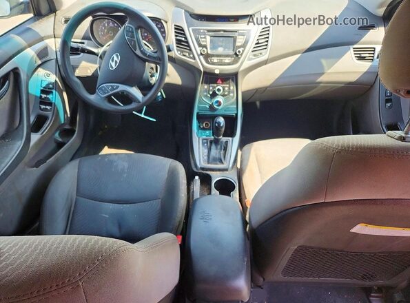 5NPDH4AE6GH766792 2016 HYUNDAI ELANTRA Белый Вид панели приборов
