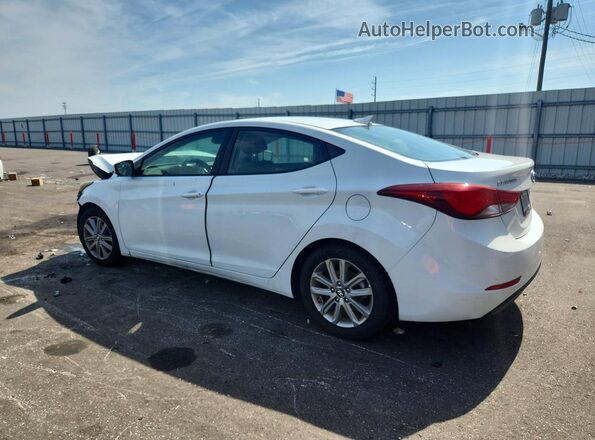 5NPDH4AE6GH766792 2016 HYUNDAI ELANTRA Белый Задняя левая четверть
