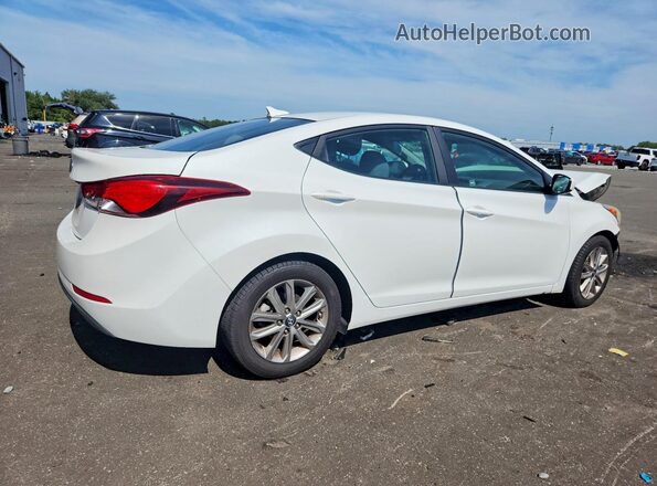5NPDH4AE6GH766792 2016 HYUNDAI ELANTRA Белый Задняя правая четверть
