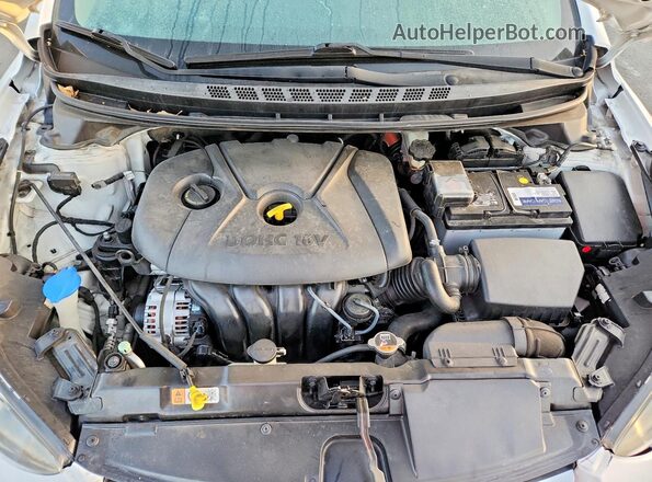 5NPDH4AE6GH777971 2016 HYUNDAI ELANTRA Белый Вид задней части салона