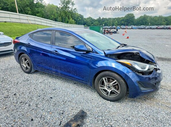 5NPDH4AE6GH779283 2016 HYUNDAI ELANTRA Blue Front right