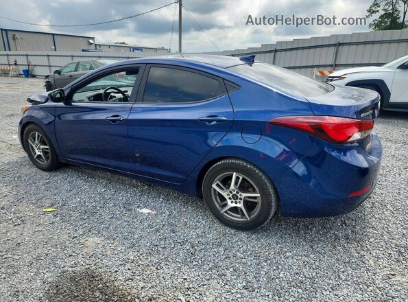 5NPDH4AE6GH779283 2016 HYUNDAI ELANTRA Blue Rear left
