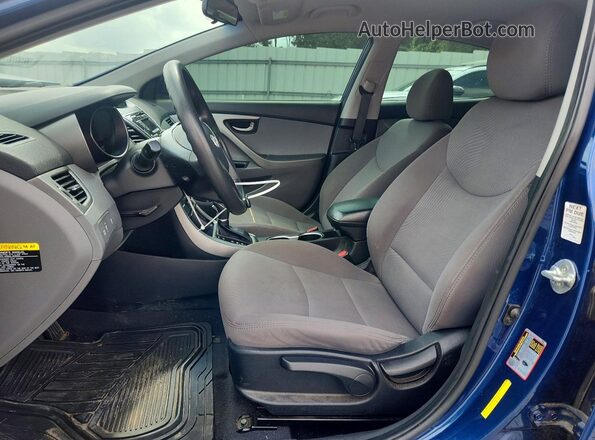 5NPDH4AE6GH779283 2016 HYUNDAI ELANTRA Blue Front interior view