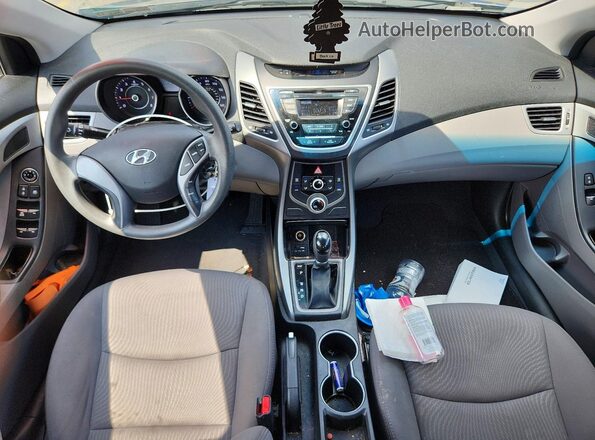 5NPDH4AE6GH786296 2016 HYUNDAI ELANTRA Silver წინა პანელის ხედი