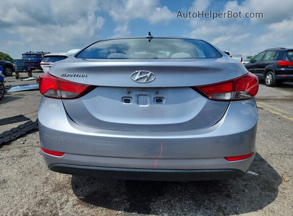 5NPDH4AE6GH786296 2016 HYUNDAI ELANTRA Silver უკანა ხედი
