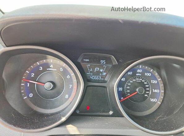 5NPDH4AE6GH786296 2016 HYUNDAI ELANTRA Silver ხელსაწყოთა პანელის ხედი