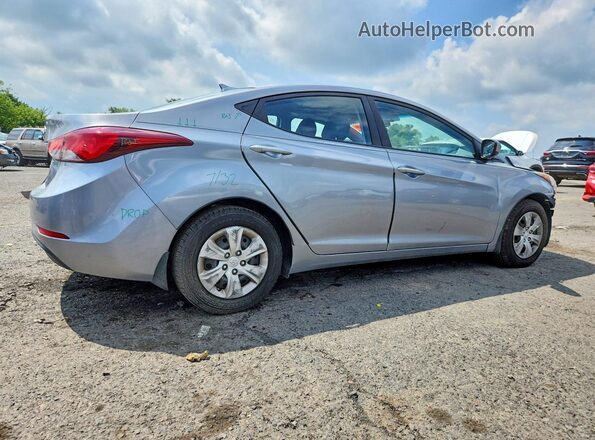 5NPDH4AE6GH786296 2016 HYUNDAI ELANTRA Silver უკანა მარჯვენა