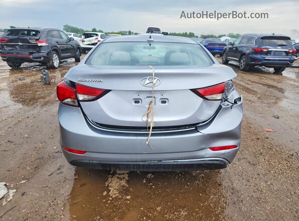 5NPDH4AE6GH787092 2016 HYUNDAI ELANTRA Gray Հետևի տեսք