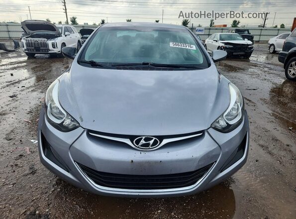 5NPDH4AE6GH787092 2016 HYUNDAI ELANTRA Gray Դիմացի տեսք