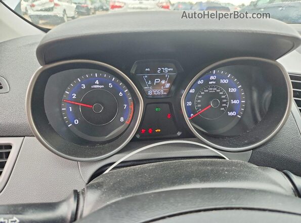 5NPDH4AE6GH787092 2016 HYUNDAI ELANTRA Gray Սարքավորումների վահանակի տեսք