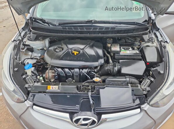 5NPDH4AE6GH787092 2016 HYUNDAI ELANTRA Gray Սալոնի հետևի տեսք