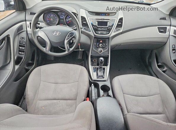 5NPDH4AE6GH787092 2016 HYUNDAI ELANTRA Gray Առջևի վահանակի տեսք
