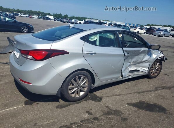 5NPDH4AE6GH787948 2016 HYUNDAI ELANTRA Silver უკანა მარჯვენა