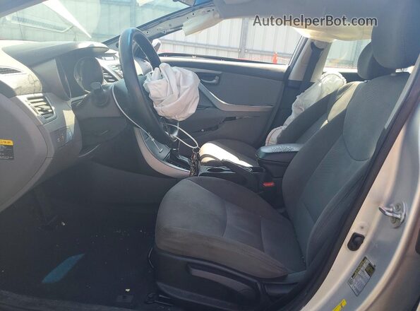 5NPDH4AE6GH787948 2016 HYUNDAI ELANTRA Silver წინა სალონის ხედი