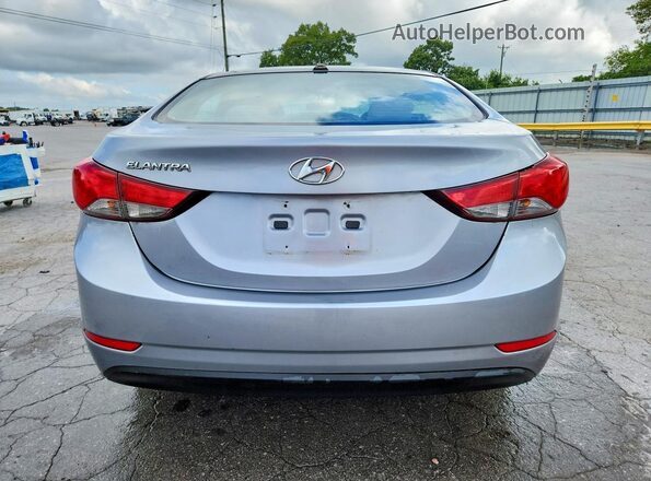 5NPDH4AE7GH671075 2016 HYUNDAI ELANTRA Silver Вид ззаду
