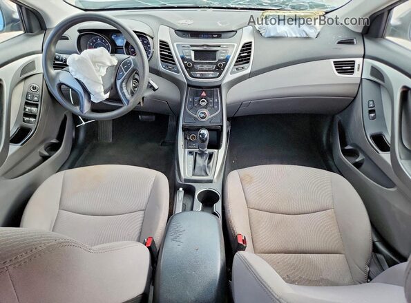 5NPDH4AE7GH671075 2016 HYUNDAI ELANTRA Silver Вид панелі приладів