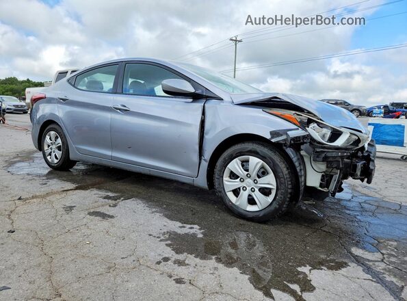 5NPDH4AE7GH671075 2016 HYUNDAI ELANTRA Silver Передня права чверть