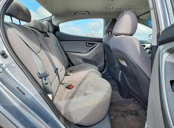 5NPDH4AE7GH671075 2016 HYUNDAI ELANTRA Silver Вид задніх сидінь