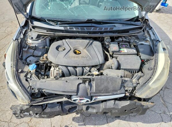 5NPDH4AE7GH671075 2016 HYUNDAI ELANTRA Silver Вид задньої частини салону