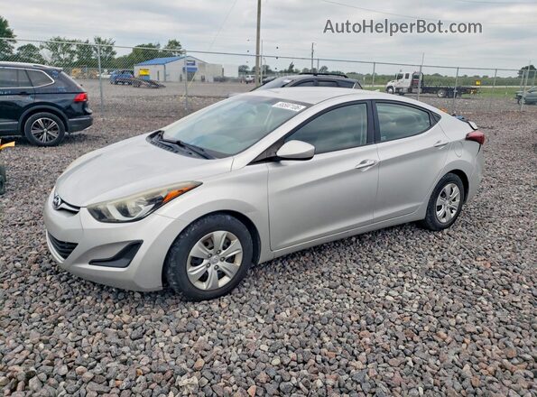 5NPDH4AE7GH674199 2016 HYUNDAI ELANTRA Silver Tył lewy