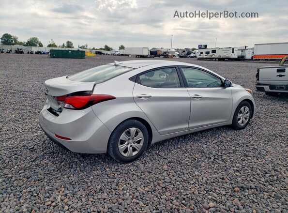 5NPDH4AE7GH674199 2016 HYUNDAI ELANTRA Silver Widok z przodu