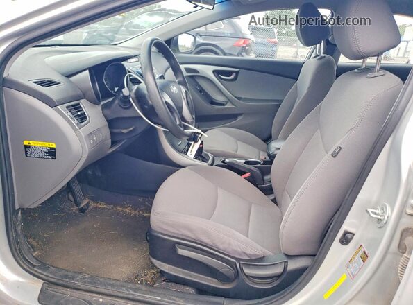 5NPDH4AE7GH674199 2016 HYUNDAI ELANTRA Silver Widok komory silnika
