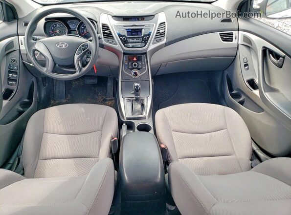 5NPDH4AE7GH674199 2016 HYUNDAI ELANTRA Silver Widok naklejki z numerem VIN